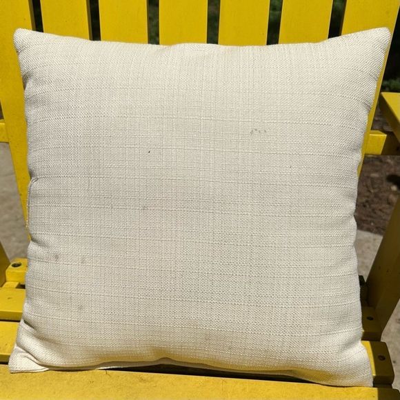 Oh Darlin’ Cursive Cream Farmhouse Accent Pillow - Picture 2 of 4